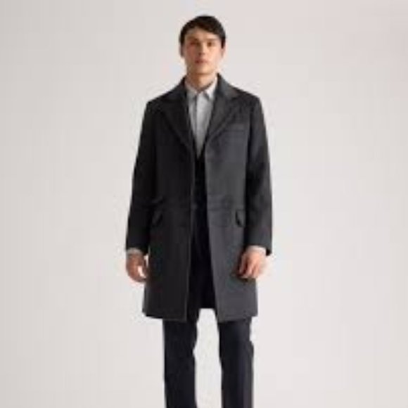 100% Mongolian Cashmere Double-Faced Overcoat -- Size S -- Black - Picture 13 of 13